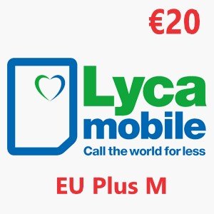 Lyca EU Plus Bundel. M €20 NL