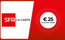 SFR LA CARTE FR INTERNET €25